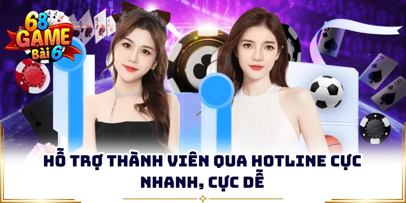 Hỗ trợ thành viên qua hotline cực nhanh, cực dễ