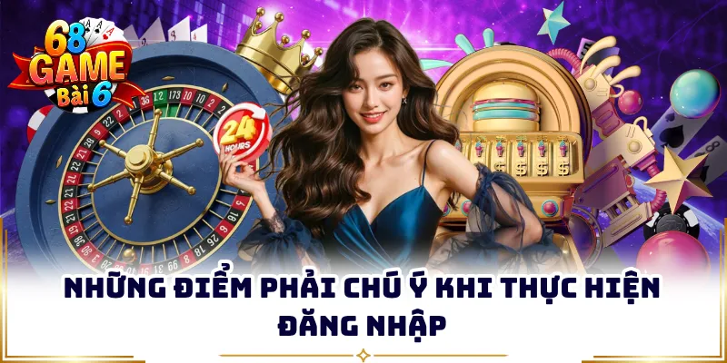 Những điểm phải chú ý khi thực hiện đăng nhập