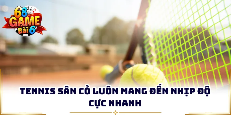 Tennis sân cỏ luôn mang đến nhịp độ cực nhanh
