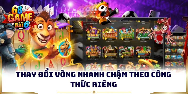 Thay đổi vòng nhanh chậm theo công thức riêng